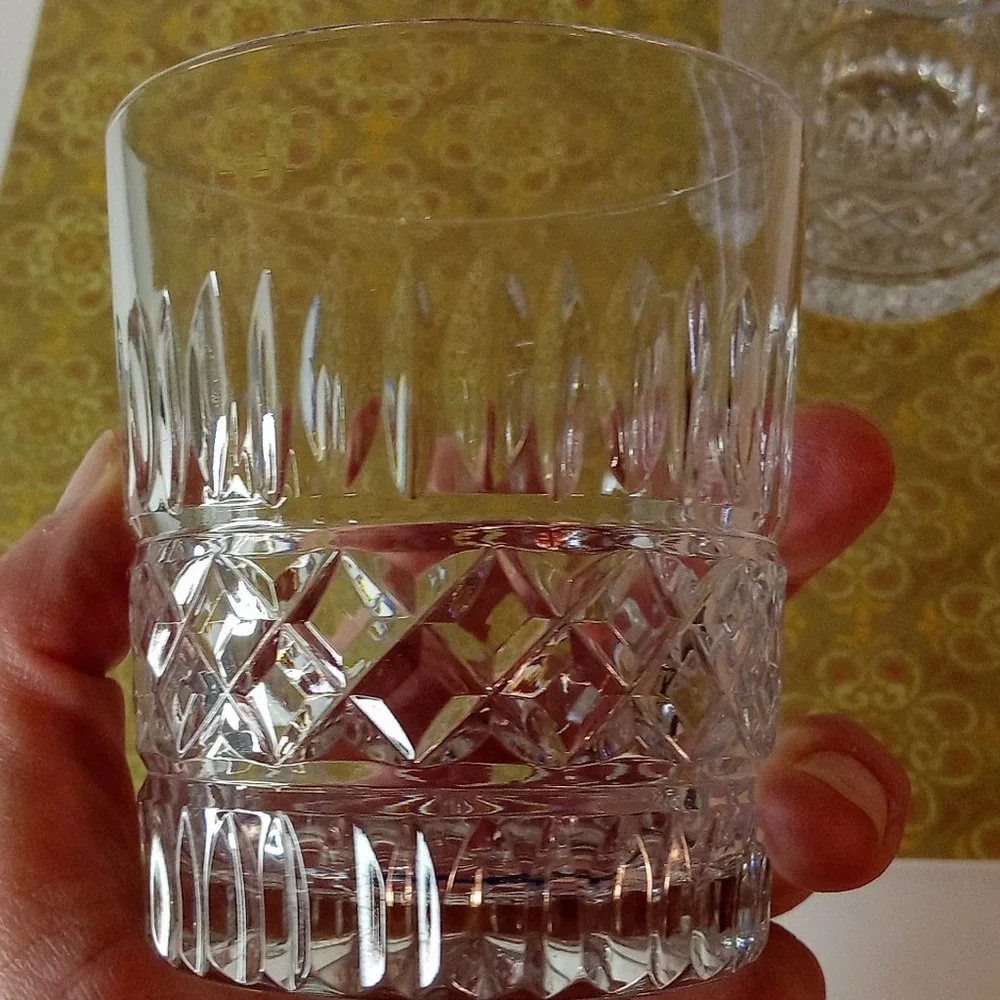 Vintage Crystal Versailles industries old fashioned glasses set of 2 - Picture 3 of 8